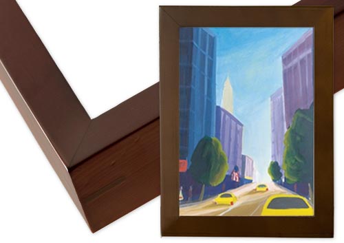 Ambiance Gallery Wood Frame - Mahogany - 16x20"