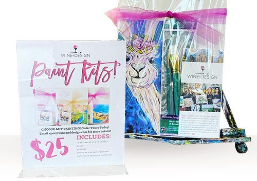 Take-Home Paint Kit Components